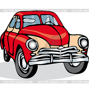 Russian Soviet vintage car.  - vector image