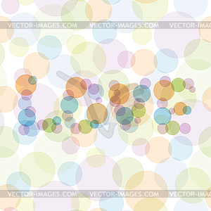 Love Seamless pattern with color circles for design - vector image