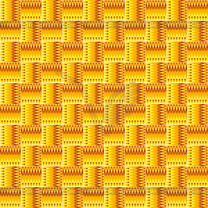 Orange abstract seamless pattern with squares - vector image