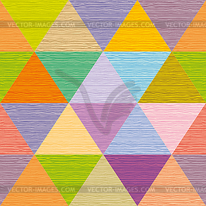 Seamless abstract multicolored triangles. Colored - vector image