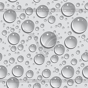 Seamless background drops of water - vector clipart