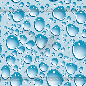 Seamless background. Drops of water - vector image