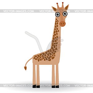 Funny Giraffe - stock vector clipart