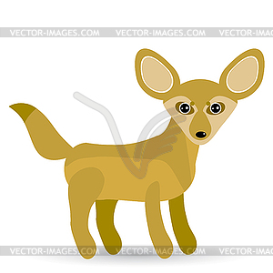 Funny Fennec Fox Cute - vector clipart