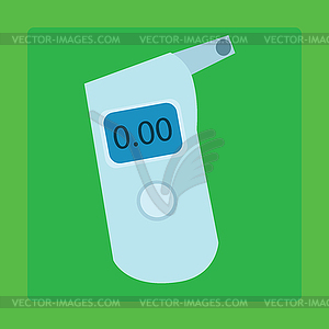 Breathalyzer medical device for measuring alcohol - vector EPS clipart