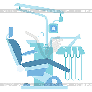 Dentist medical office chair - vector clipart