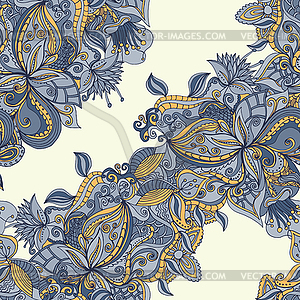 Abstract hand-drawn pattern. seamless doodle texture - vector EPS clipart