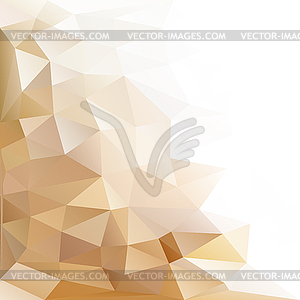 Abstract background of sand-colored triangles - vector clipart
