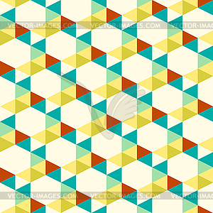 Seamless pattern of triangle - vector image
