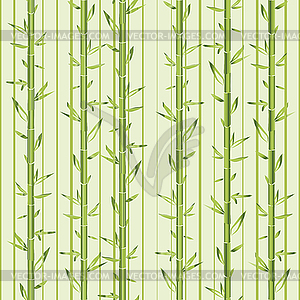 Green bamboo with stripe - vector clipart