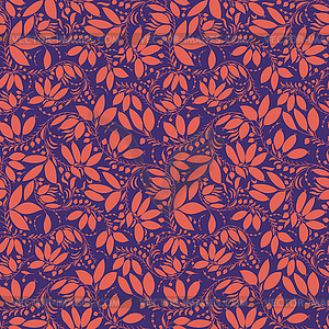 Barberry seamless pattern. silhouette of berry or - vector clip art