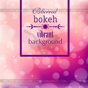 Abstract blur bokeh bright color background - vector clipart