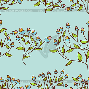 Abstract Flower bud pattern. Seamless texture - vector image