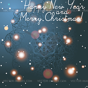 New Year greeting card. Congratulations on - vector EPS clipart