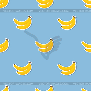Банан рисунок. Бесшовные текстуры с спелых бананов - векторное изображение клипарта