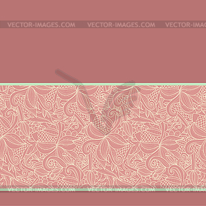 Border with abstract hand-drawn pattern - vector image