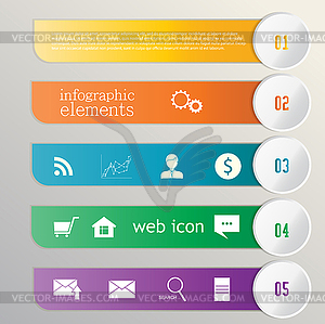 Banner ribbon. Element infographic. Web icons - vector image
