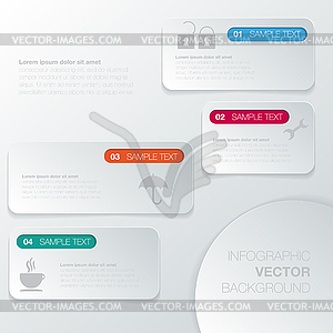 Design number banners template graphic or website - vector clip art