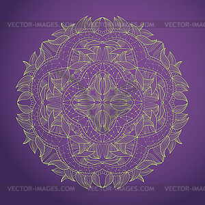 Background with lace ornament - vector image