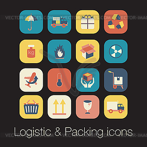 Logistic and packing icon - vector image