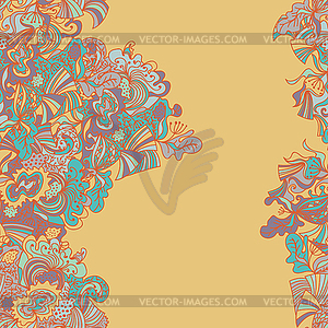 Abstract seamless hand-drawn border - vector image