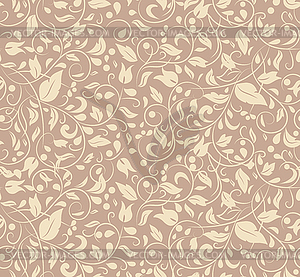 Elegant stylish abstract floral wallpaper - vector image