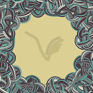 Abstract seamless hand-drawn frame - vector image