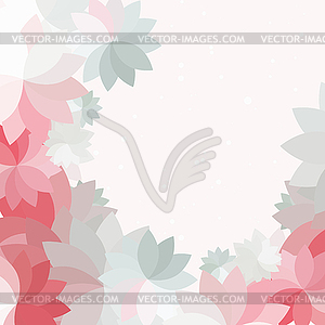 Abstract petal pink flower background - vector clipart