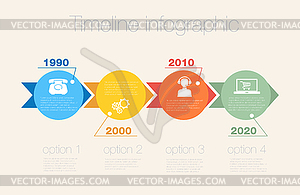 Timeline Infographic. design template - vector clipart