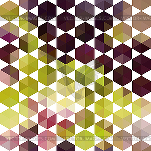 Retro pattern of geometric shapes - vector image