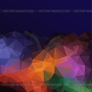 Triangle geometric background - vector clip art