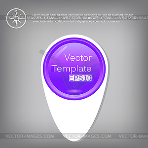 3d circle plastic glossy element for infographic - vector clipart / vector image