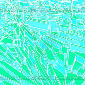  Abstract green city. Vector illustration. - vector clip art