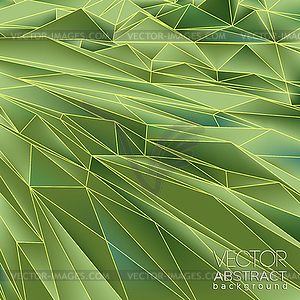 Abstract mountain landscape, vector background - vector clipart