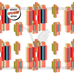 8 bit background. Seamless pattern. - vector image