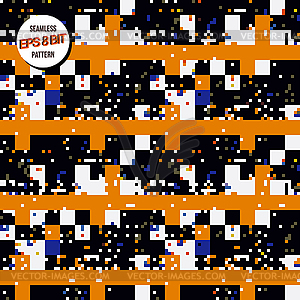 8 bit background. Seamless pattern. - vector image