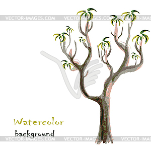 Abstract background with tree - vector clipart