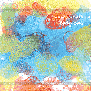 Watercolor bubble background for you design - vector EPS clipart