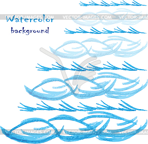 Watercolor background - color vector clipart