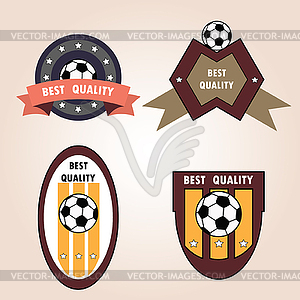 Set soccer football emblems ,  - royalty-free vector image