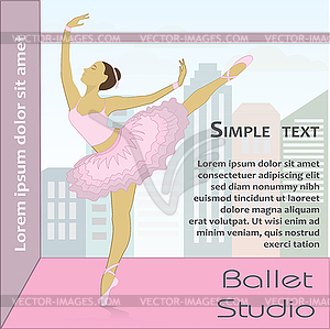 Ballet dancer,  - vector clipart