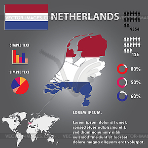 Country Infographics Template - vector clip art