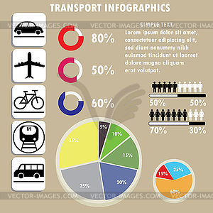 Infographic of transportation concept in editable - vector image