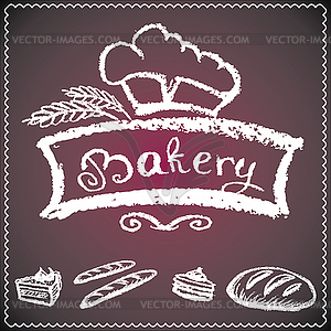 Bakery background - vector image