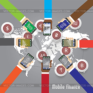 Trade currency. Flat - vector clipart