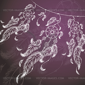 Colorful dream catcher - vector clipart