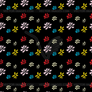 Seamless pattern flower . Hand drawing - vector clipart