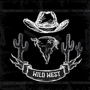 Wild West Set Collecti - vector image