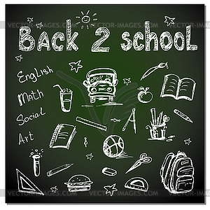 Education and back to school - vector image