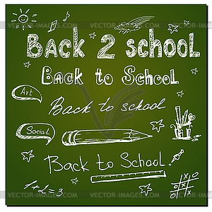 Education and back to school - vector image